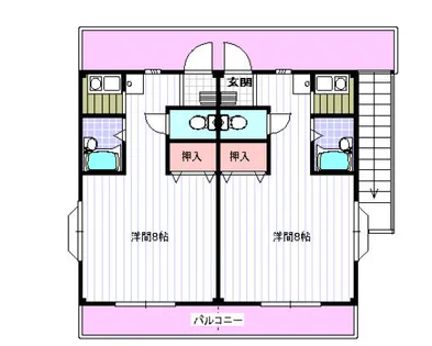 アパート井上【201号室】の間取り