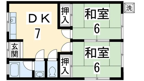 多田ハイツ【202号室】の間取り