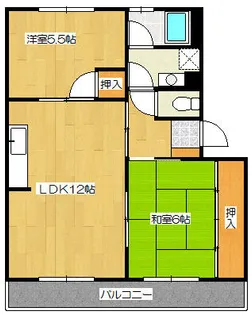 戸渡ハイツ【205号室】の間取り