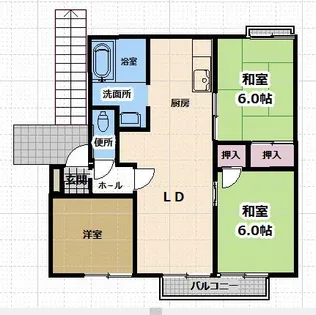 パークサイドA棟【101号室】の間取り