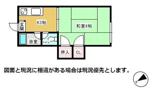 ハイツ松下【103号室】の間取り