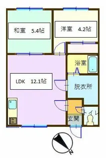 ハイツヴィラロット【203号室】の間取り