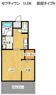 セフティワン【202号室】の間取り