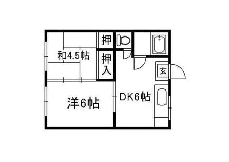 ドム姪浜【102号室】の間取り