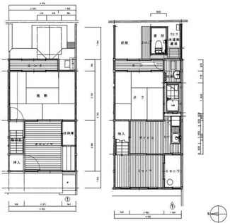 京都府京都市下京区須浜町【テラスハウス】の間取り