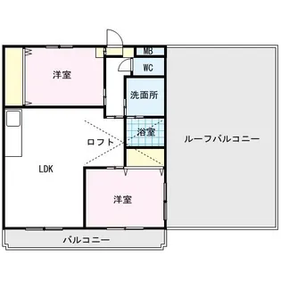 メゾンモンカップ【403号室】の間取り