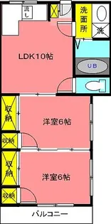 ラセンブラー亀岩【2階】の間取り