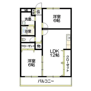 ウエストヴィラ西本【3階】の間取り