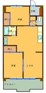 第二サンハイツ余合【303号室】の間取り