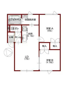 アーバンハイツ元町五番館【2階】の間取り