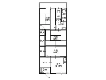 谷野住宅B棟【202号室】の間取り