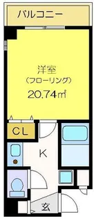 大阪府大阪市中央区谷町6丁目【マンション】の間取り