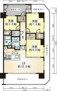 エスリード松原松ヶ丘第2【414号室】の間取り