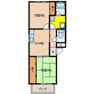 第2佐藤ハイツ【2階】の間取り