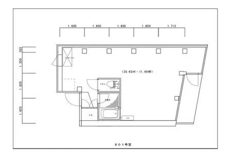 KAWARAMACHI PLACE【801号室】の間取り