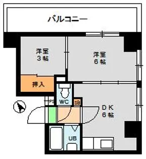 コスモレジデンス【4階】の間取り