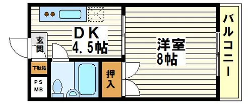 アヴィタシオン秋月【3階】の間取り