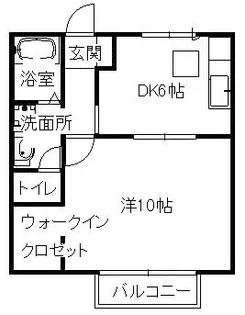サザンコート【202号室】の間取り