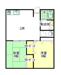 アップルハイツ【2階】の間取り