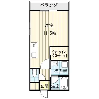 グランハイツツB【102号室】の間取り