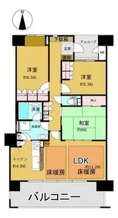 ジオメゾン新千里東町4番館【5階】の間取り