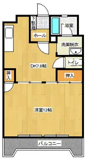 Kawayabuild【102号室】の間取り