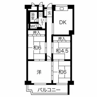 愛知県名古屋市天白区弥生が岡【マンション】の間取り