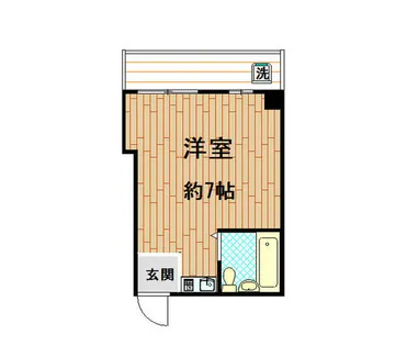 ハイツ中之島【2階】の間取り