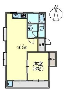 柏原コーポラス【2階】の間取り