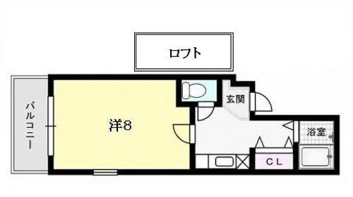 グロワールももち【4階】の間取り