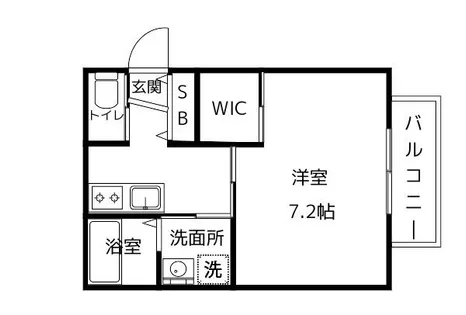ソレイユ摂津【2階】の間取り