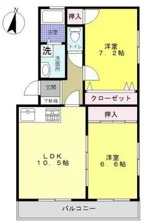 ウェルシーライフ【2階】の間取り