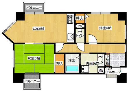 福岡県北九州市門司区栄町【マンション】の間取り