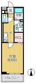 フォレストメゾン福住【3階】の間取り