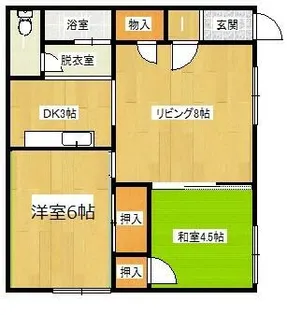 北海道札幌市東区北三十九条東10丁目【アパート】の間取り