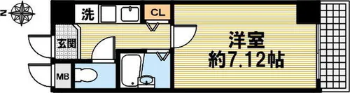 トミープレイス【502号室】の間取り