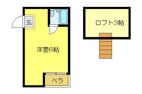 プルートゥⅡ【3階】の間取り