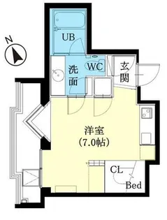 SK BUILDING-5【4C号室】の間取り