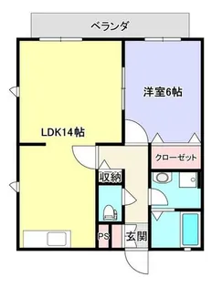 福岡県北九州市八幡西区則松6丁目【アパート】の間取り
