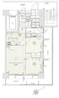 アルファスマート松島【9階】の間取り