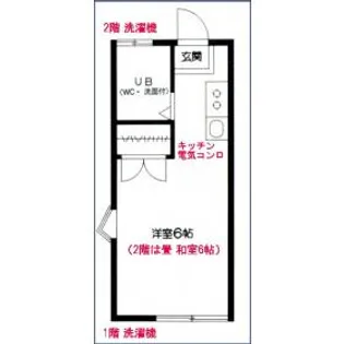 パークハイツユタカ【201号室】の間取り