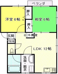 TA-7コーポ【2階】の間取り