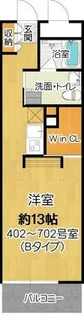 メゾンドエル北堀江【7階】の間取り