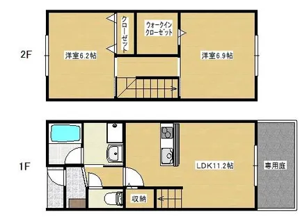 eco patio 若久【A号室】の間取り