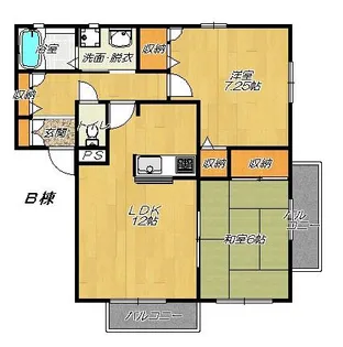 メゾンボヌール【1階】の間取り