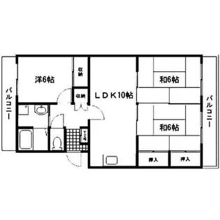 福岡県北九州市若松区高須西2丁目【マンション】の間取り