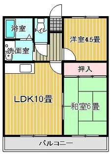 サンハイツ末広【102号室】の間取り