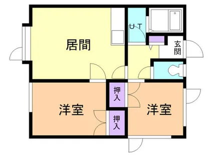 クレール・シャンブル【201号室】の間取り