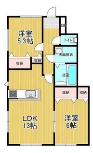 福岡県糸島市二丈田中【アパート】の間取り