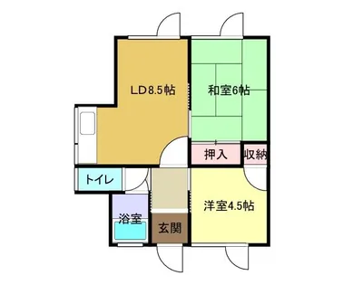 永井アパート【1F号室】の間取り